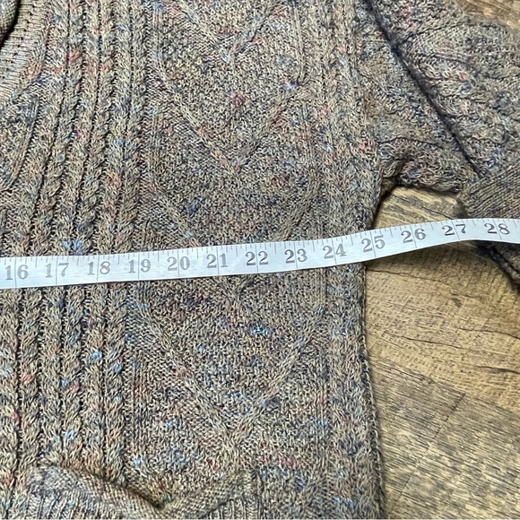 Vintage 90s Naturals Coogi Australia 3D Knit Cardigan Sweater Large Earth Toned - Picture 4 of 11
